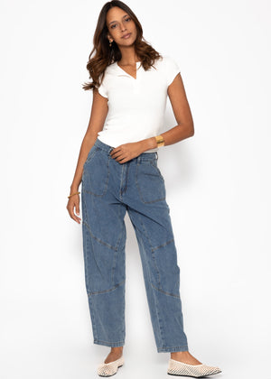 Relaxed Fit Jeans - blau