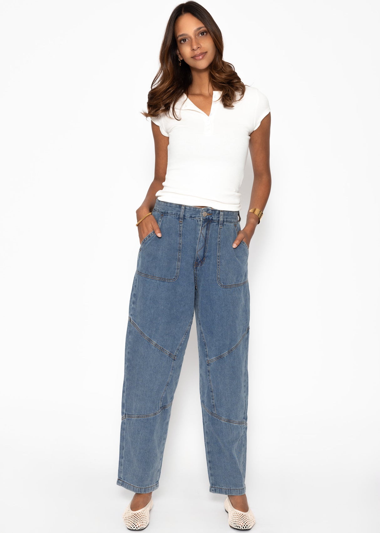 Relaxed Fit Jeans - blau