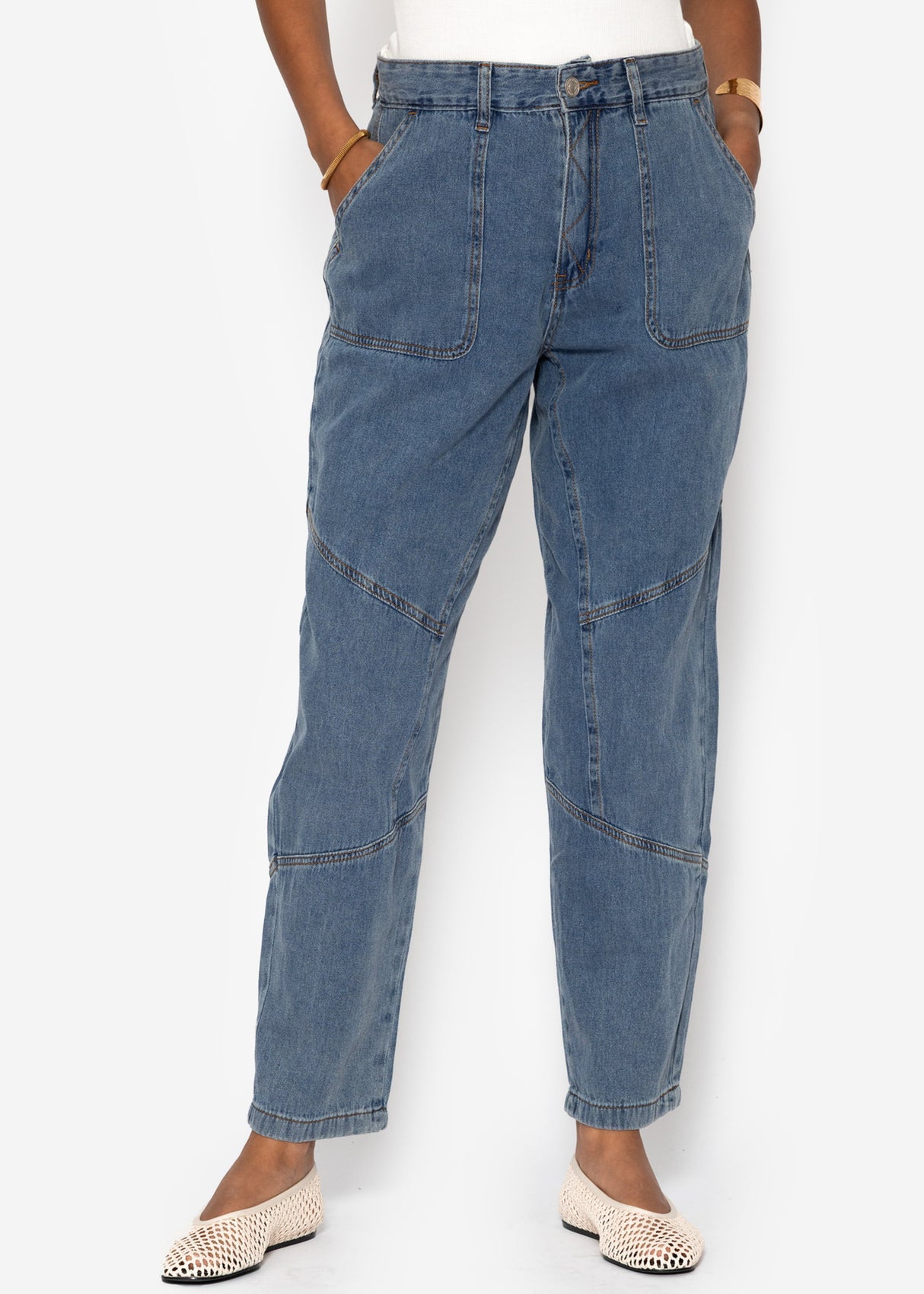 Relaxed Fit Jeans - blau