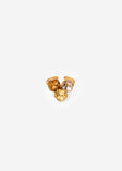 Ring mit 3 Schmucksteinen - gold