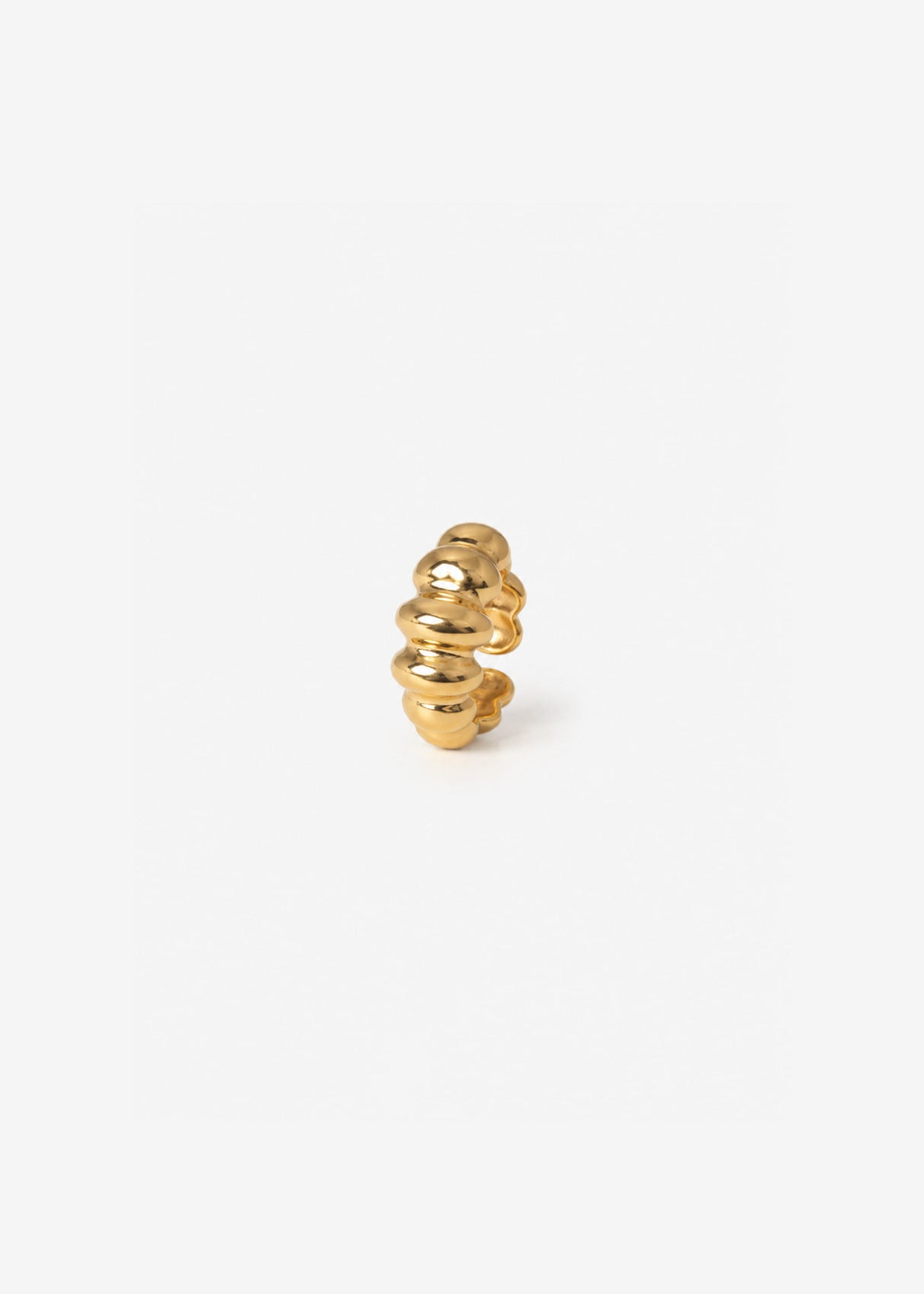 Ring mit gewölbter Form - gold