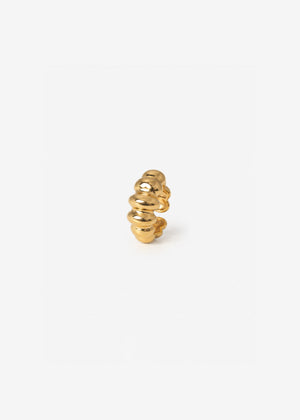 Ring mit gewölbter Form - gold