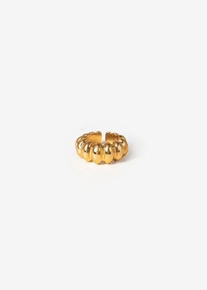 Ring mit gewölbter Form - gold
