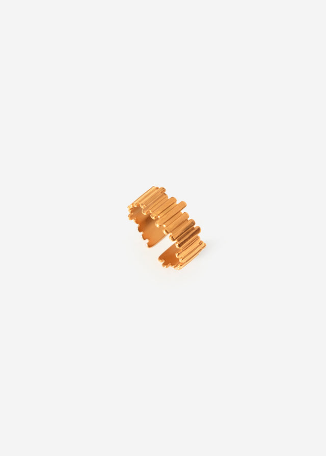 Textured ring - gold