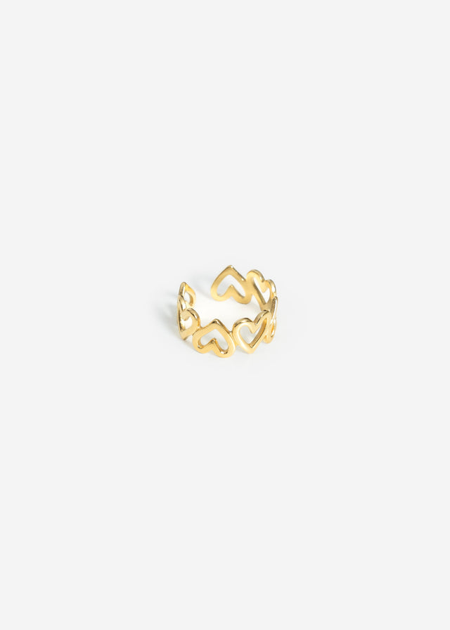 Multi-heart ring - gold