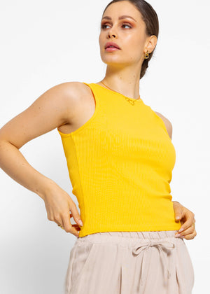 Rip Jersey Top, yellow