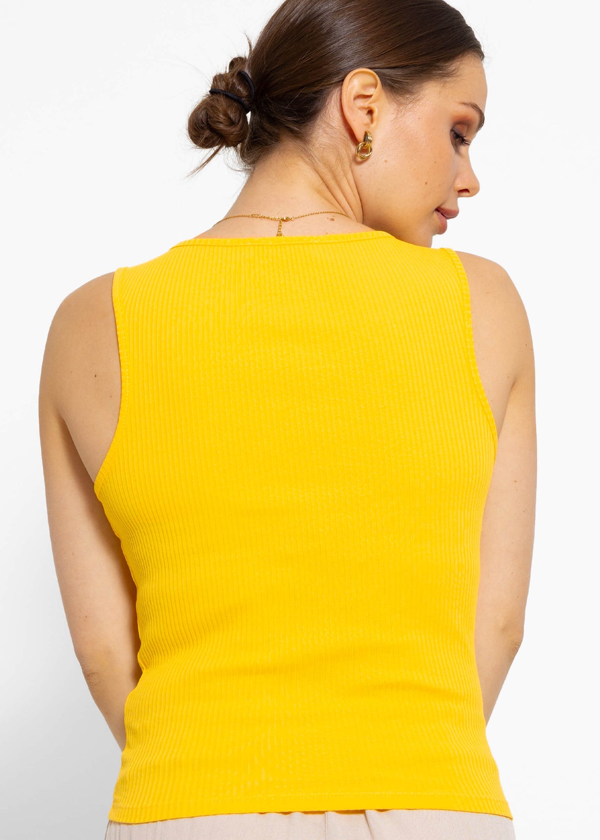 Rip Jersey Top, yellow