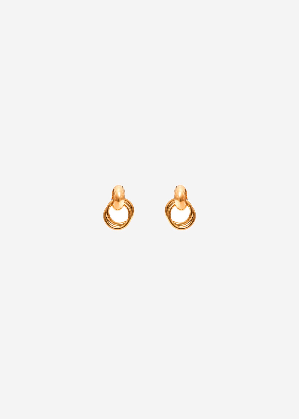 Runde Ohrstecker - gold