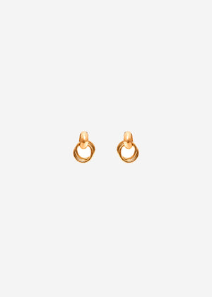 Runde Ohrstecker - gold