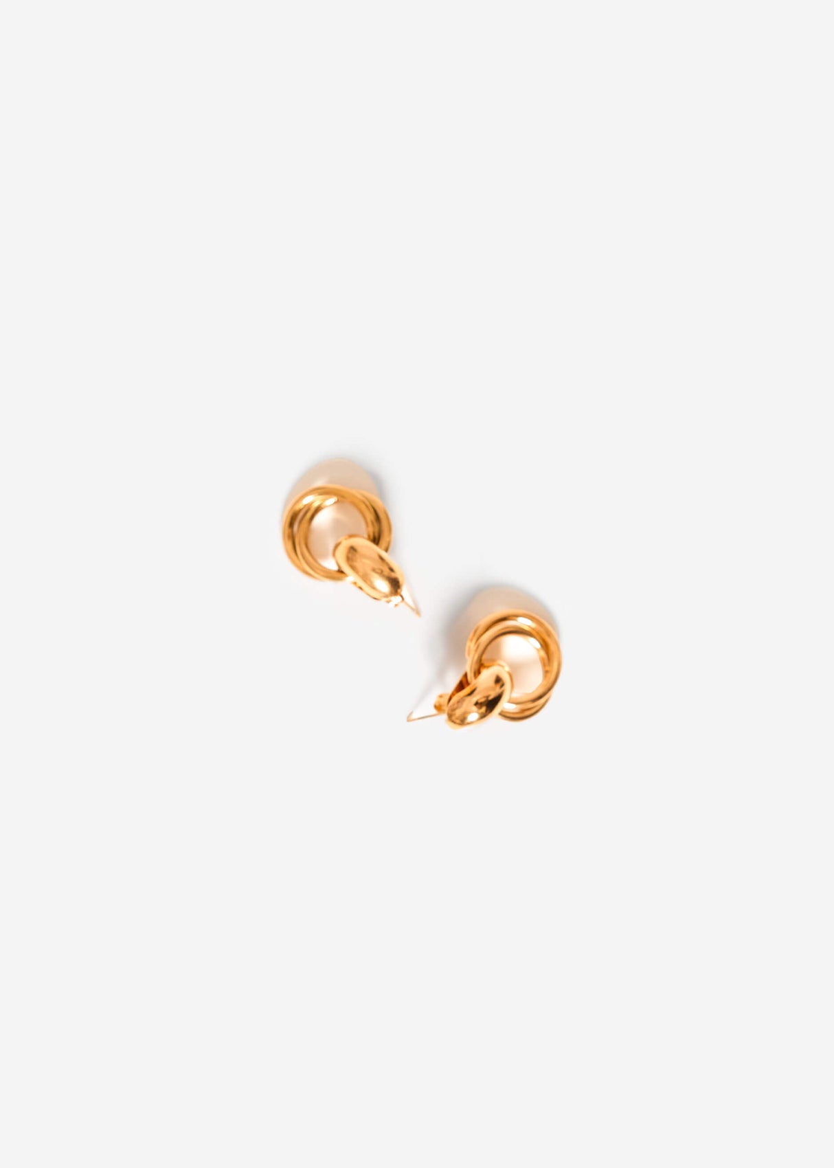 Runde Ohrstecker - gold