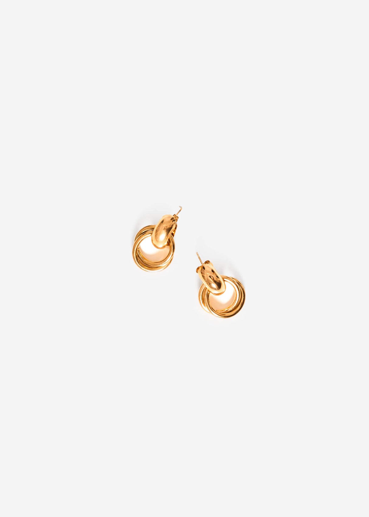 Runde Ohrstecker - gold