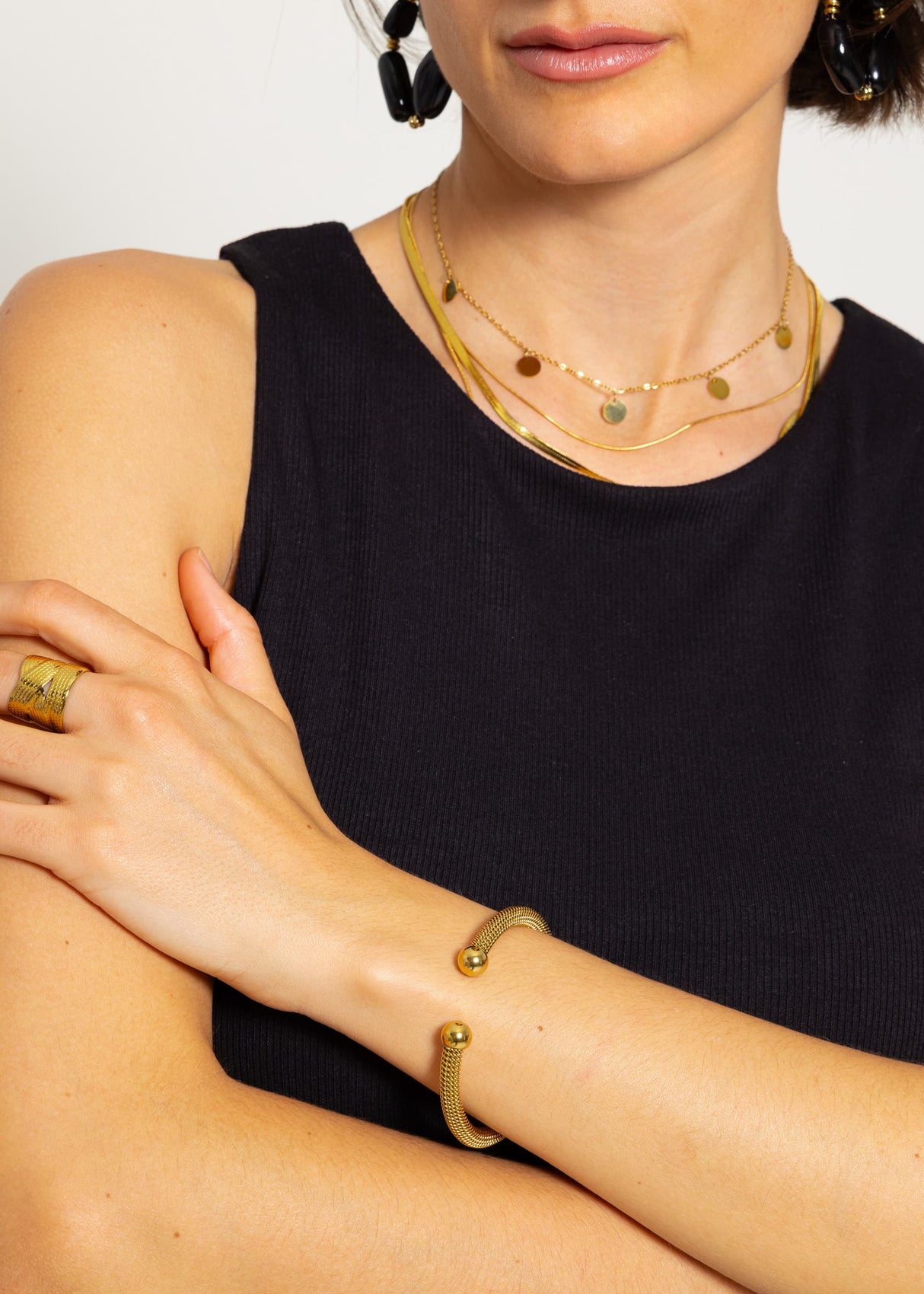 Rundes Armband, gold