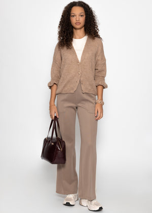 Round neck T-shirt - light beige