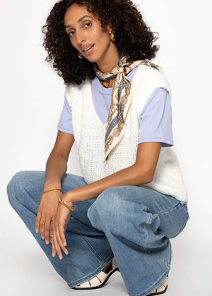 Round neck T-shirt - lilac