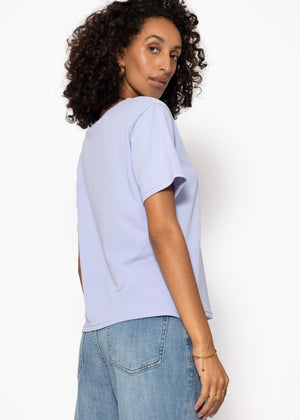 Round neck T-shirt - lilac