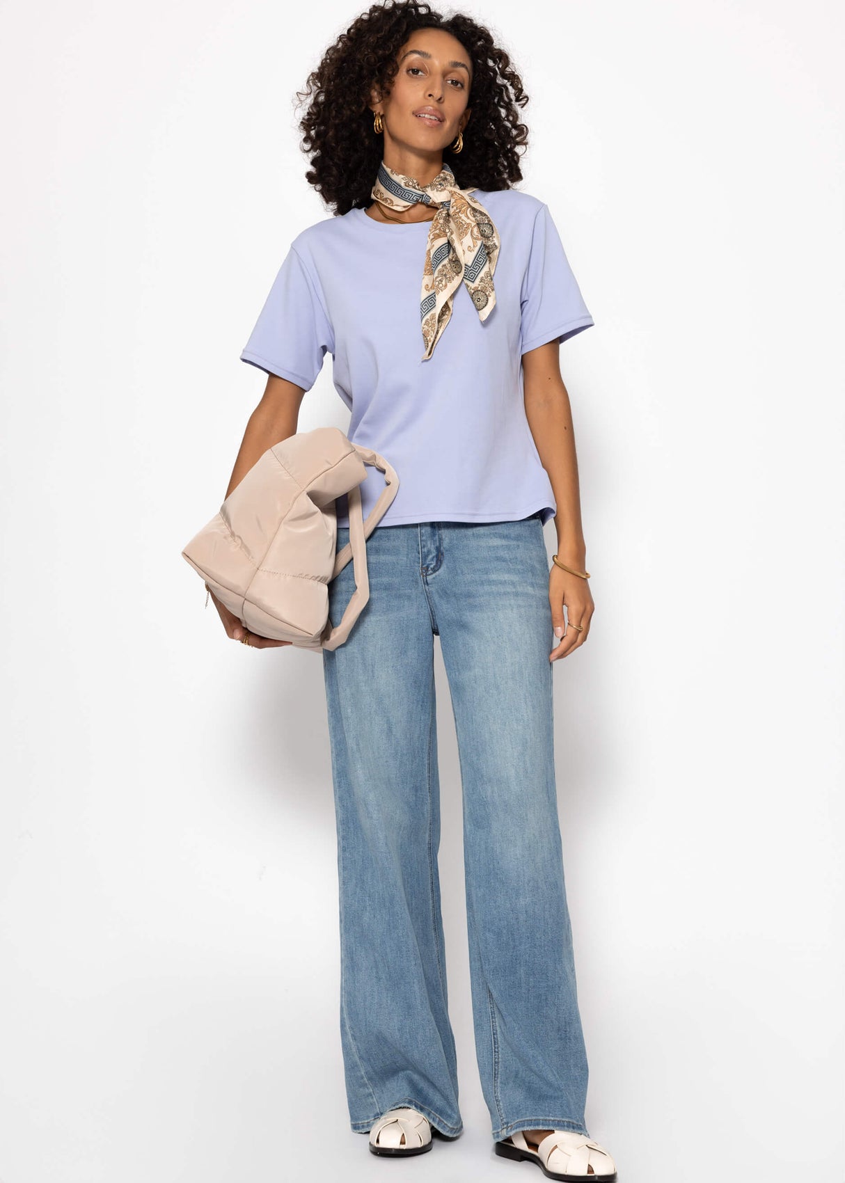 Round neck T-shirt - lilac