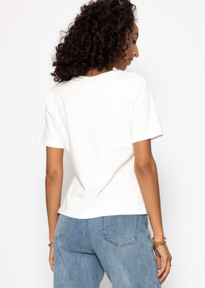 Rundhals T-Shirt - offwhite