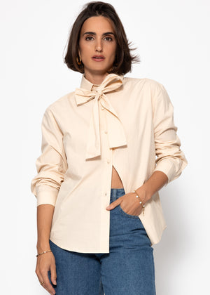 Flared blouse - butter yellow