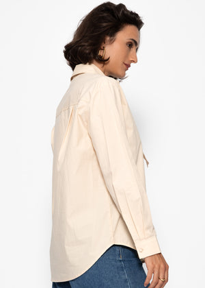 Flared blouse - butter yellow