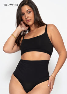 Sculpting Shapewear Pants mit String - schwarz