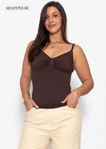 Sculpting Shapewear Top - braun