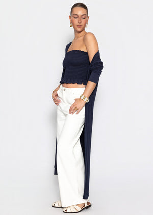 Smok Bandeau-Top - dunkelblau
