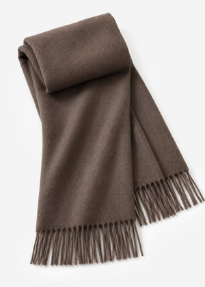 Softer Schal mit Kaschmir - dunkelbraun