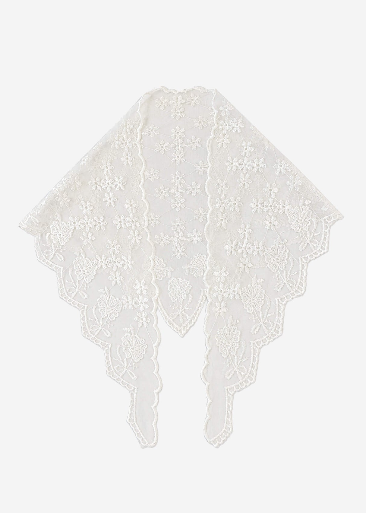 Spitzen-Dreieckstuch - offwhite