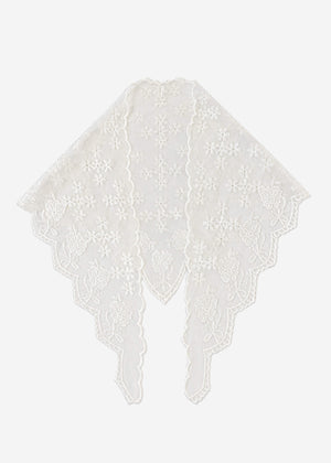 Spitzen-Dreieckstuch - offwhite