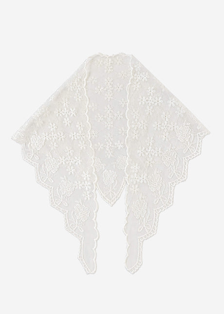 Spitzen-Dreieckstuch - offwhite von SASSYCLASSY