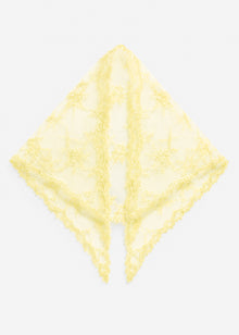 Spitzen-Tuch - buttergelb