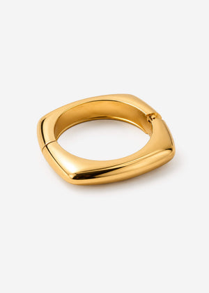 Square Armreif - gold