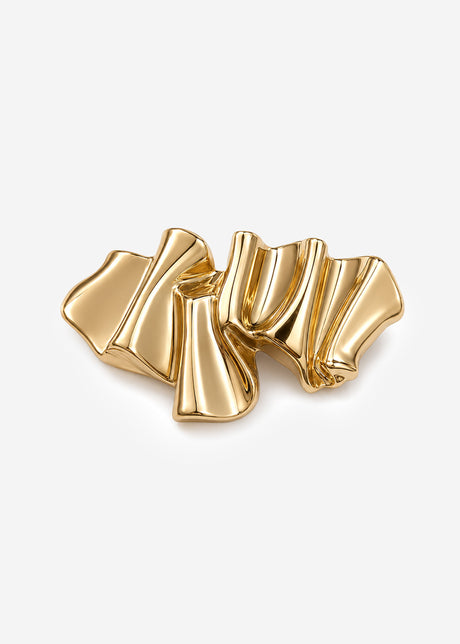Statement Brosche in skulpturaler Form - gold von SASSYCLASSY