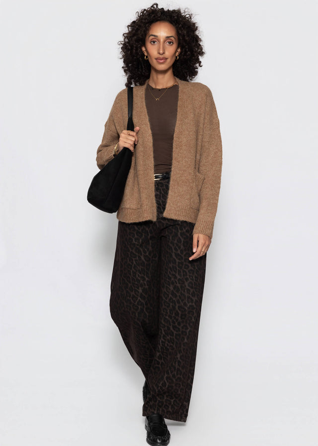 Strickcardigan mit Taschen - camel