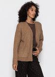 Strickcardigan mit Taschen - camel