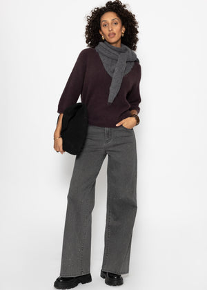 Knit top - dark brown