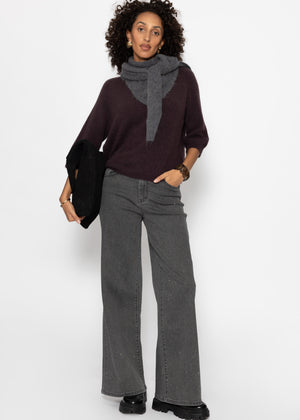 Knit top - dark brown