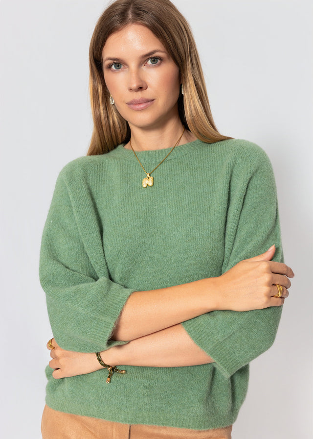 Strickoberteil - salbeigrün - SASSYCLASSY