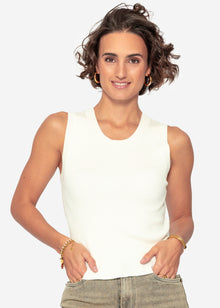 Knitted top - off-white