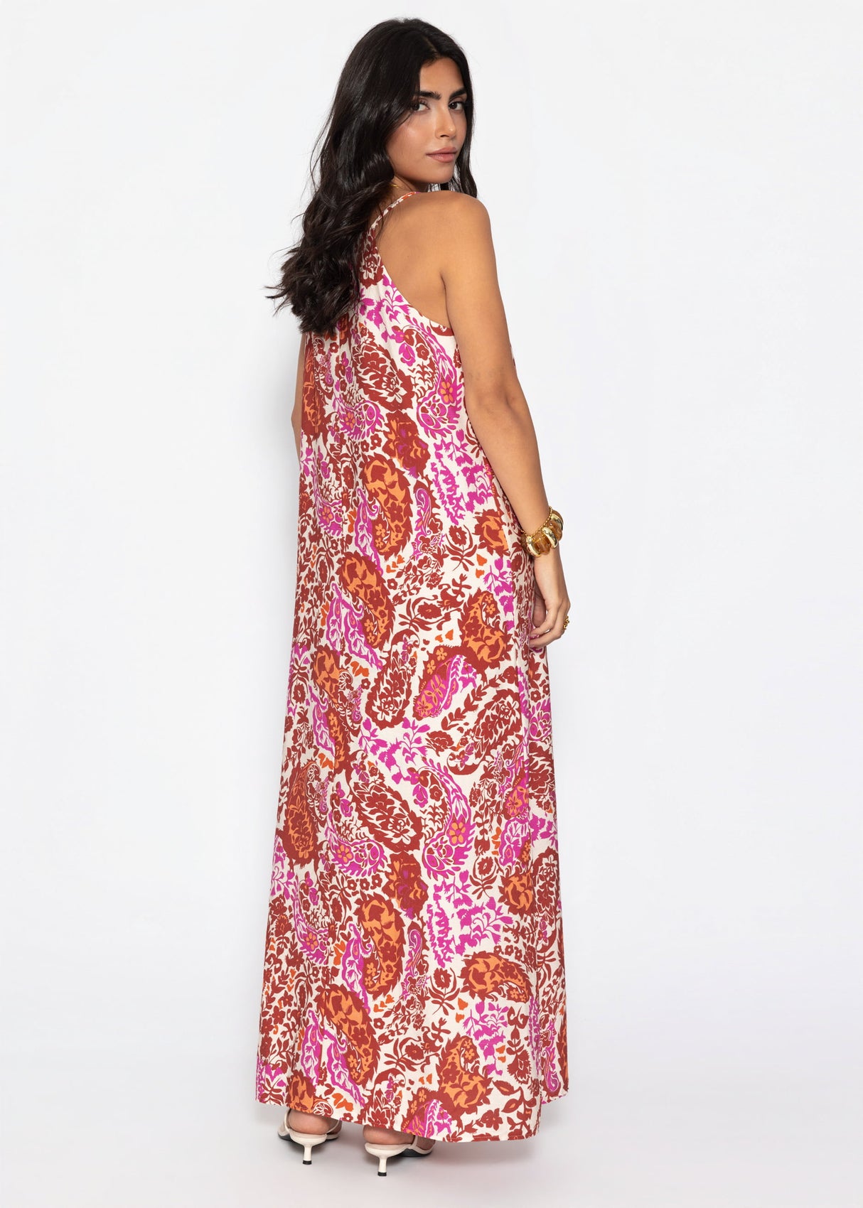 Tall: Maxikleid mit Paisleymuster - beere