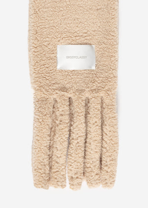 Teddy Schal - beige