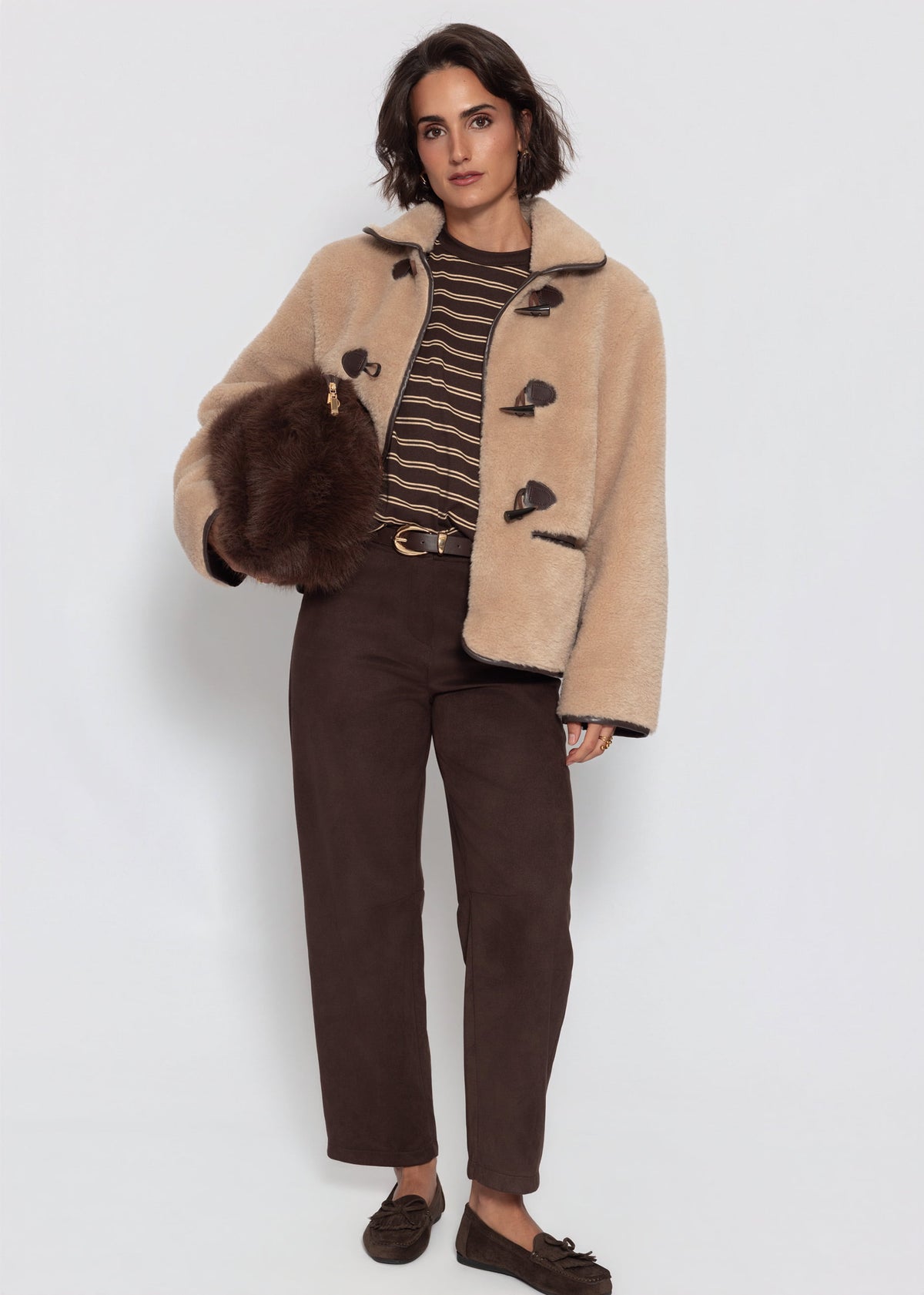 Teddyfell Jacke - beige