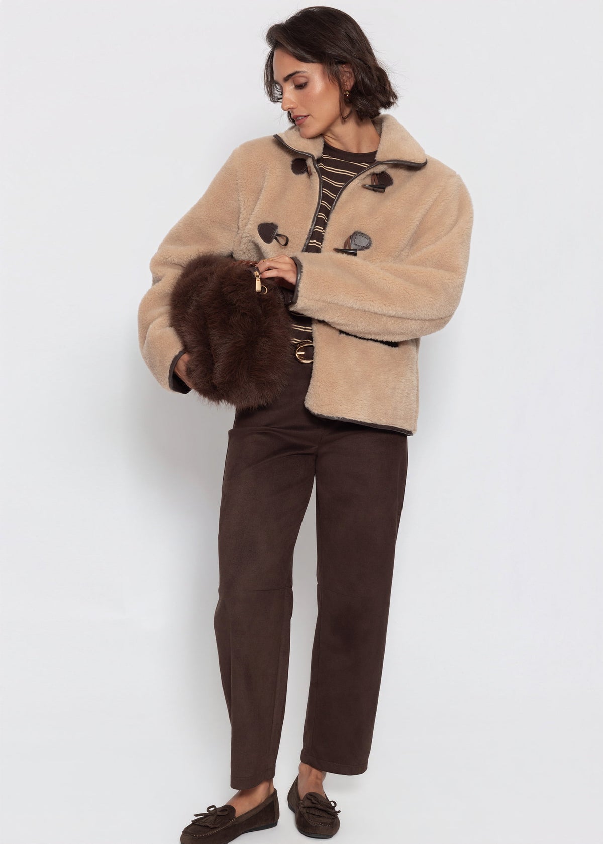 Teddyfell Jacke - beige