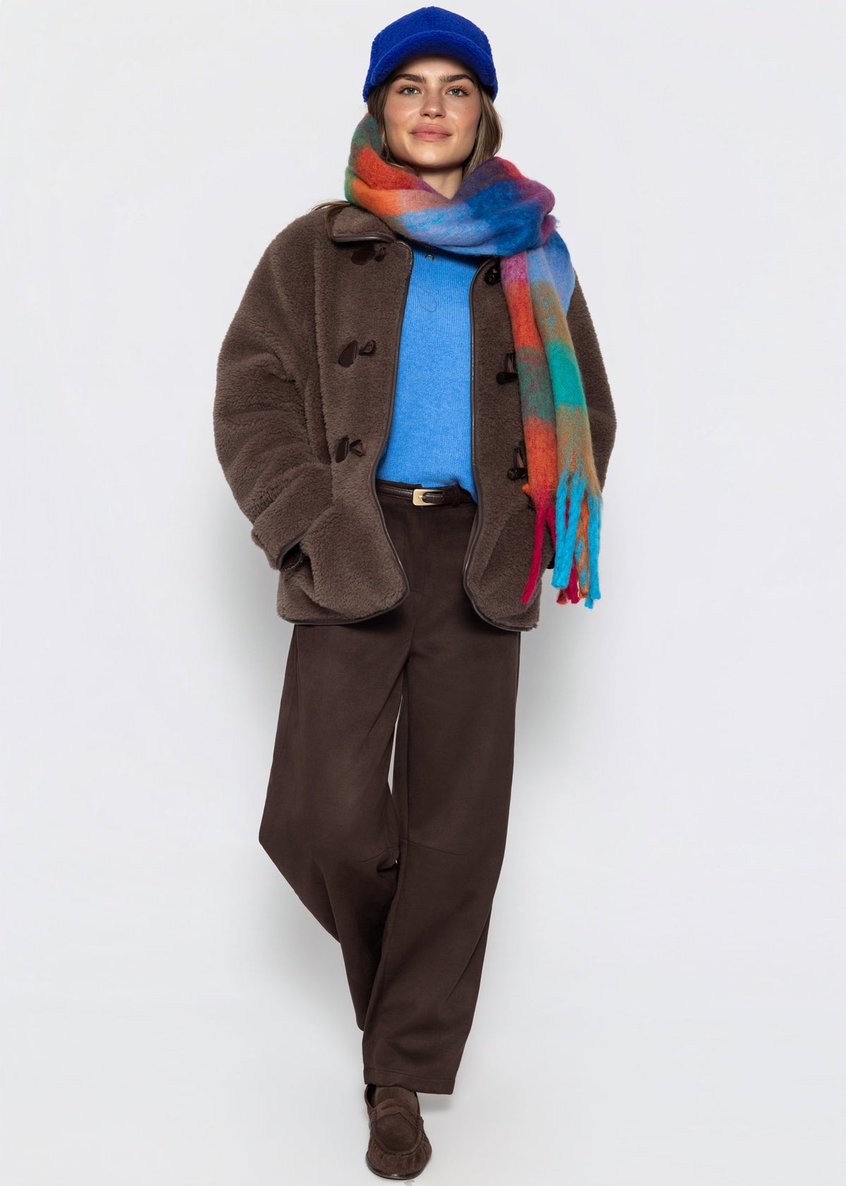 Teddyfell Jacke - braun