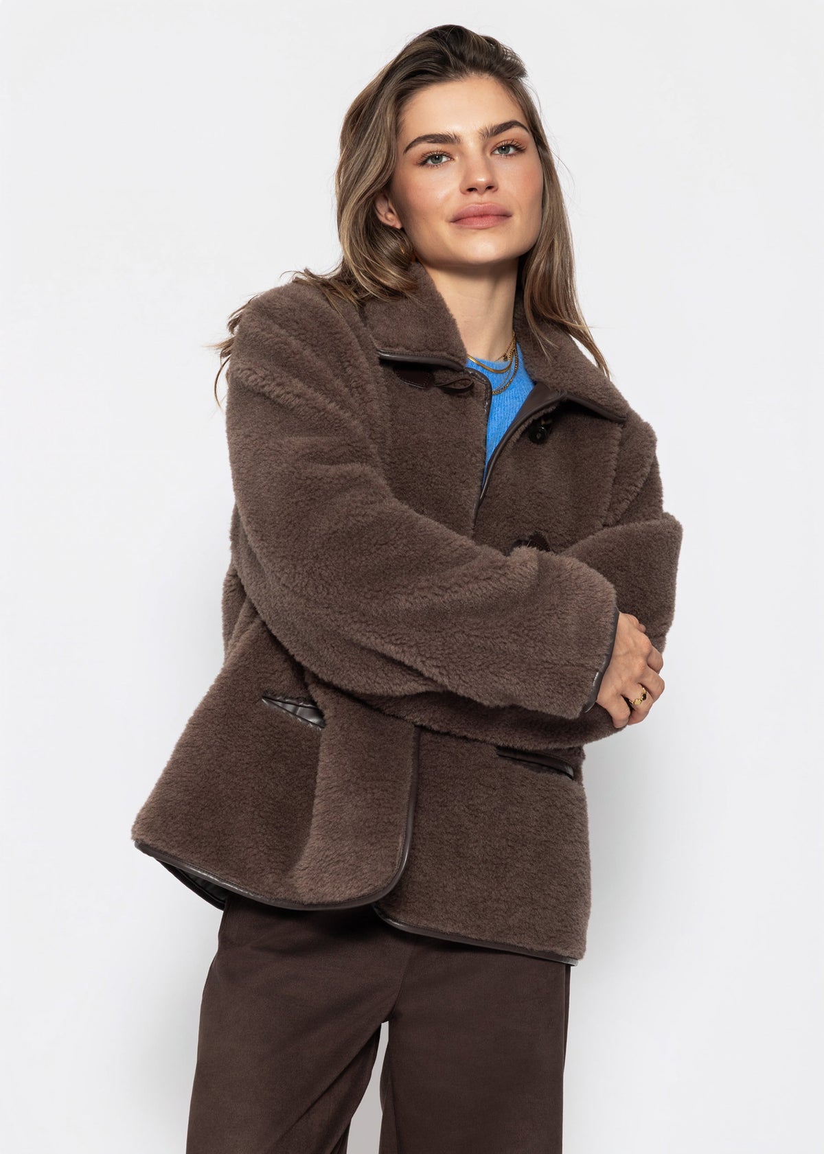 Teddyfell Jacke - braun