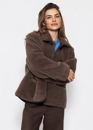 Teddyfell Jacke - braun