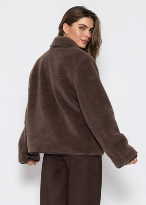 Teddyfell Jacke - braun