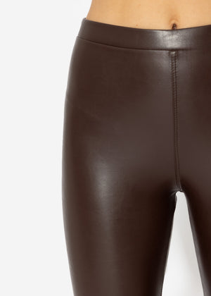 Thermal leggings, dark brown