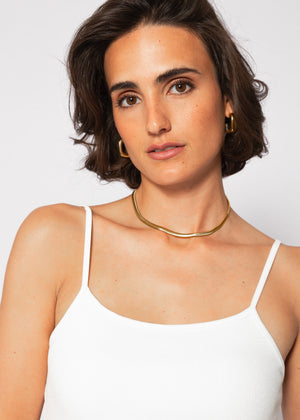 Träger Top - offwhite