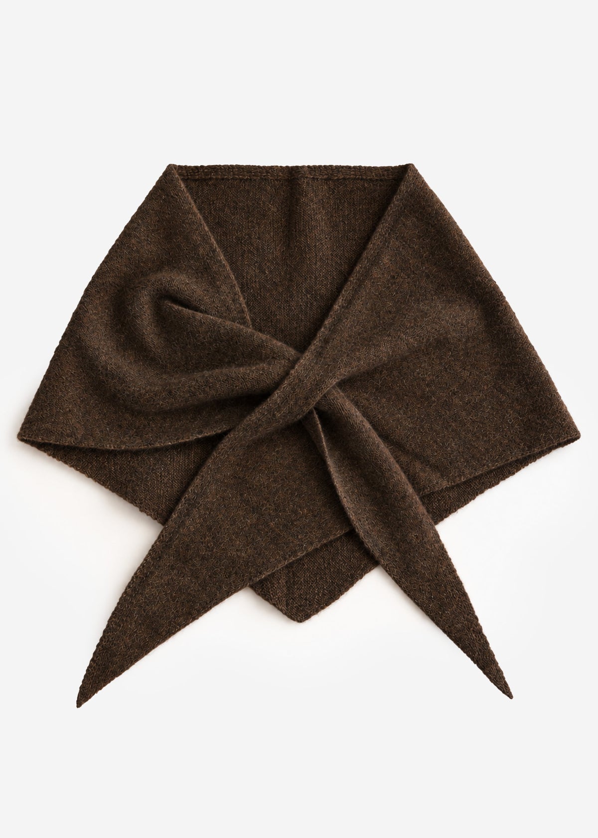 Triangle scarf - brown